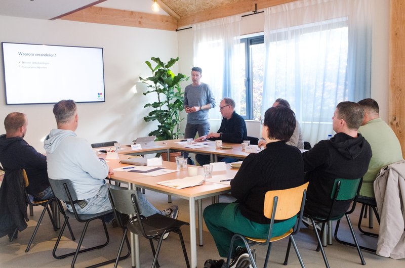 Leergang in de trainingsruimte van Bakkerij Stoet